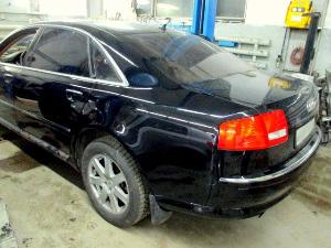 Ремонт заднего крыла и задней двери Audi A8